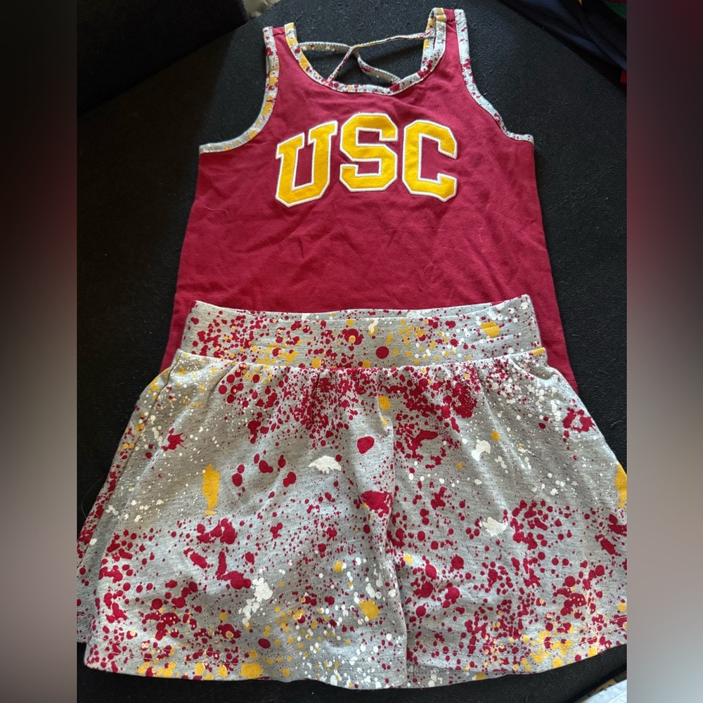 USC Kids Matching Set - Red and Gray